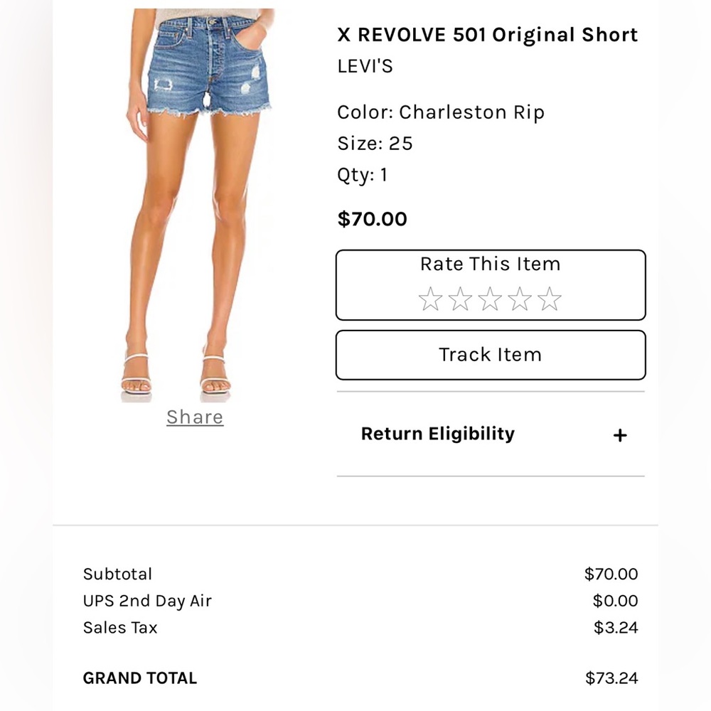 Levi shorts